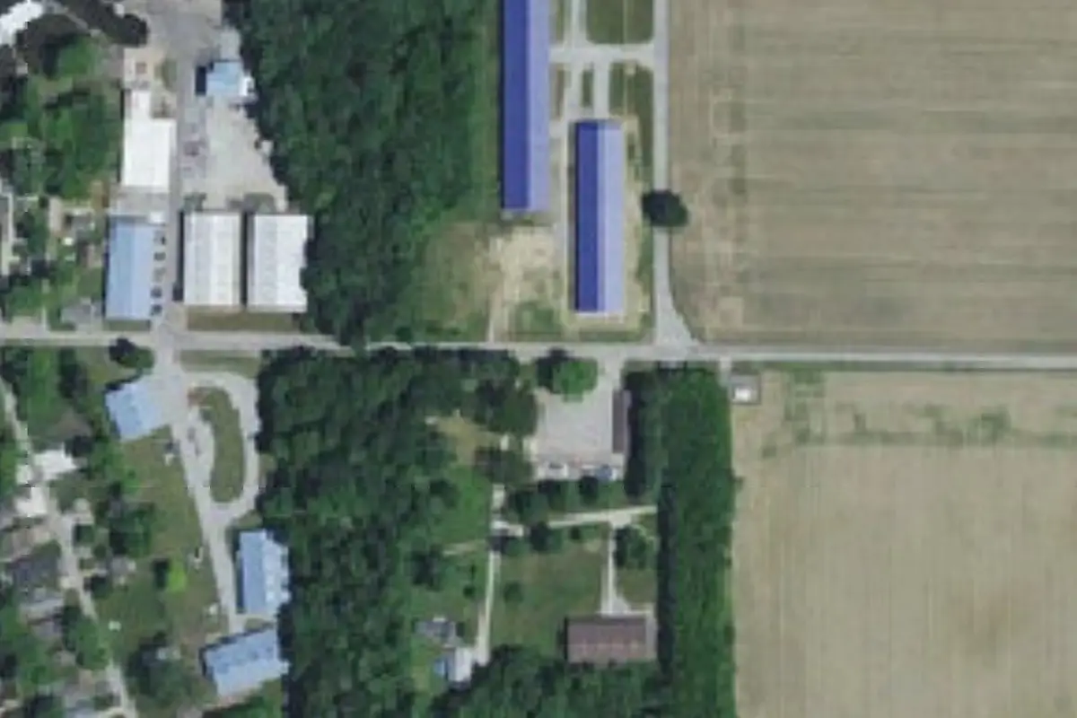 Aerial view of Walnut Ridge RV Resort Monticello, IN