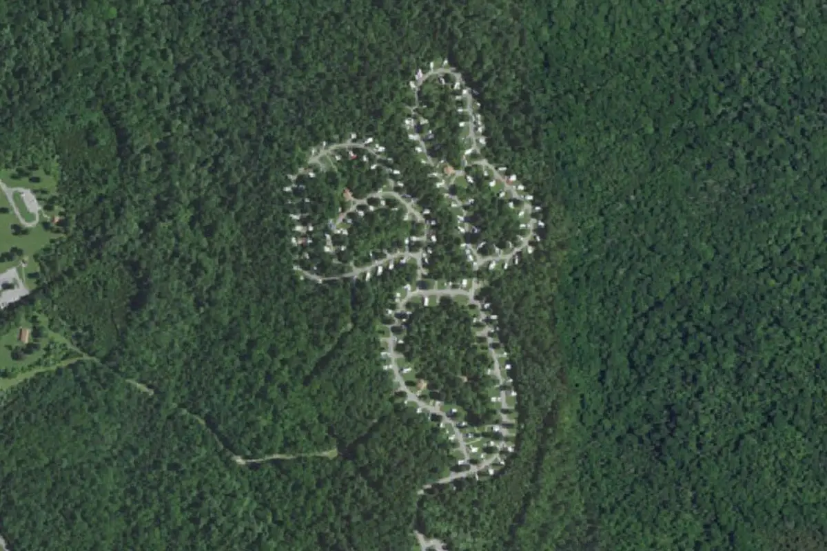 Aerial view of Charlestown State Park