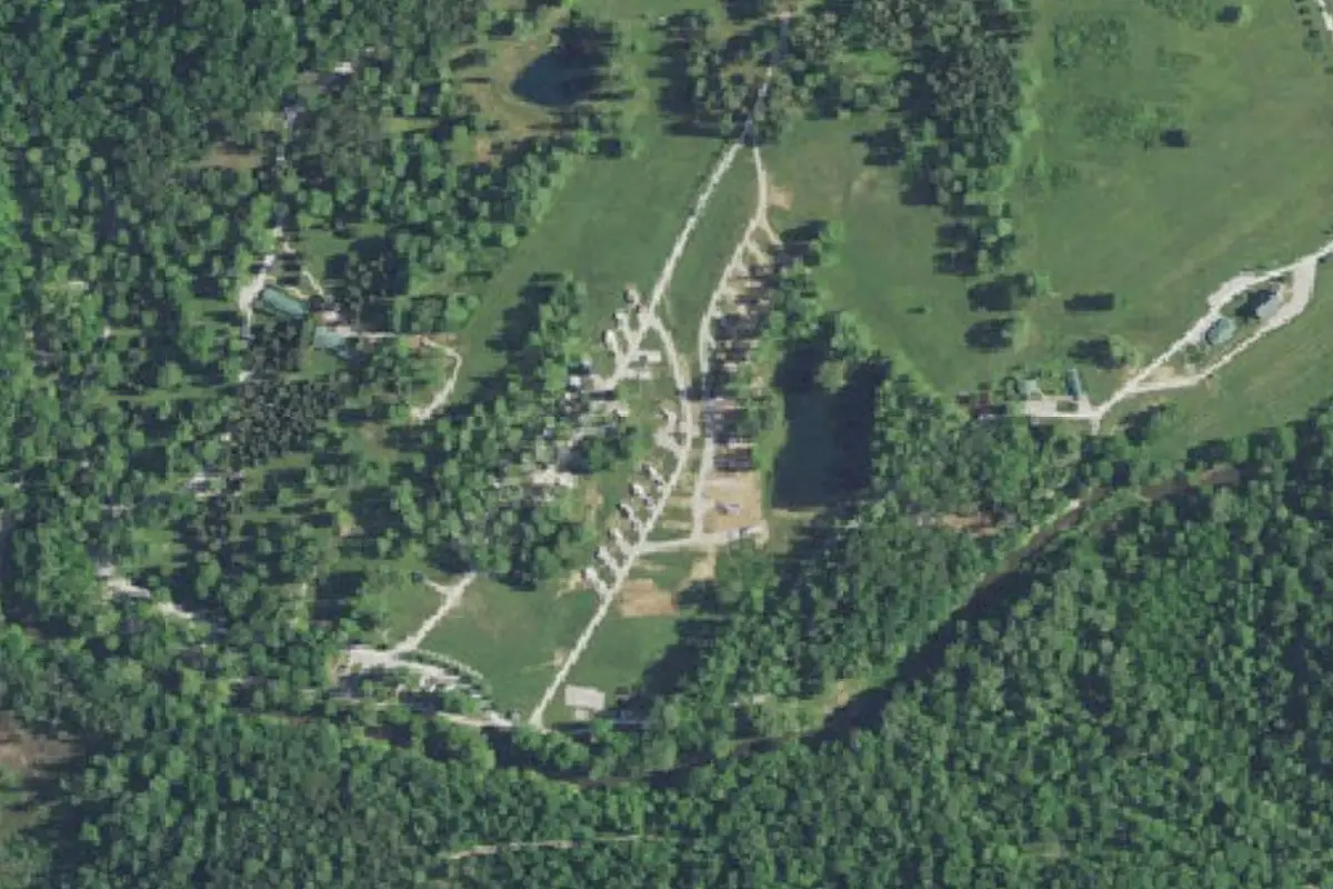 Aerial view of Sycamore Springs Park