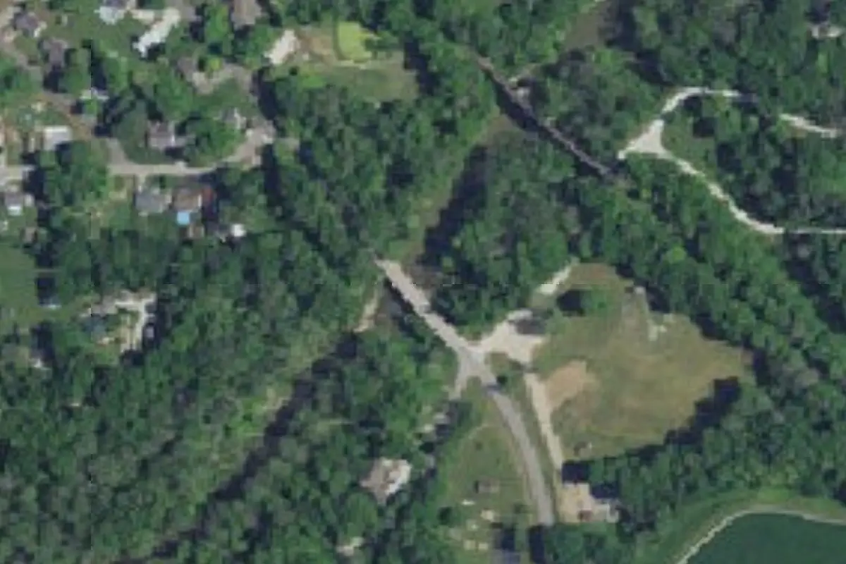 Aerial view of Hidden Paradise Campground