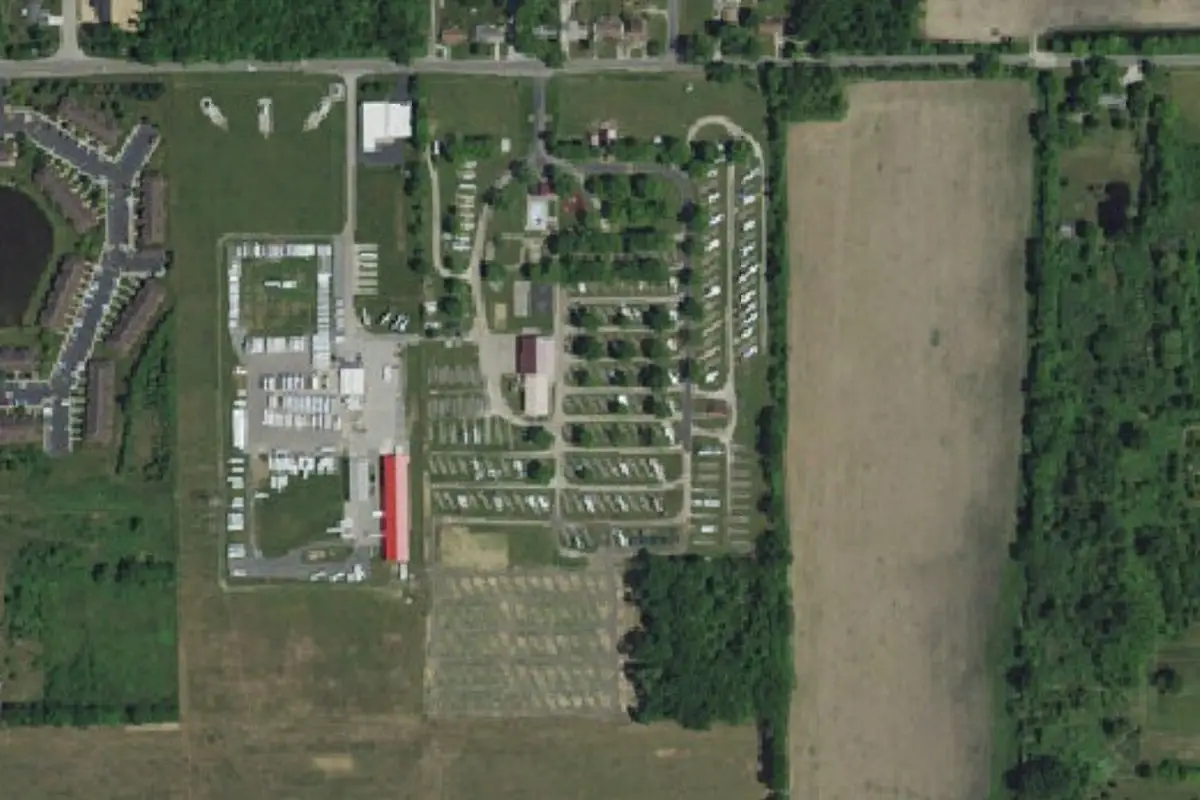Aerial view of Elkhart Campground
