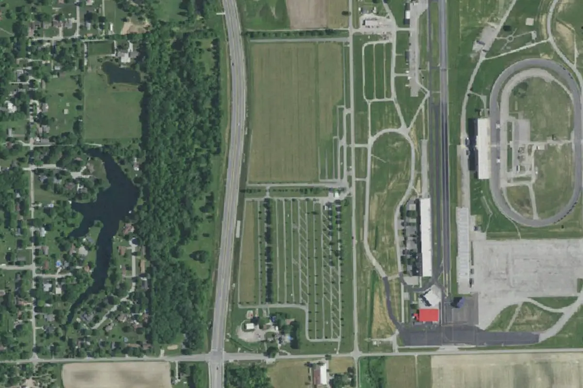 Aerial view of Raceview Family Campground