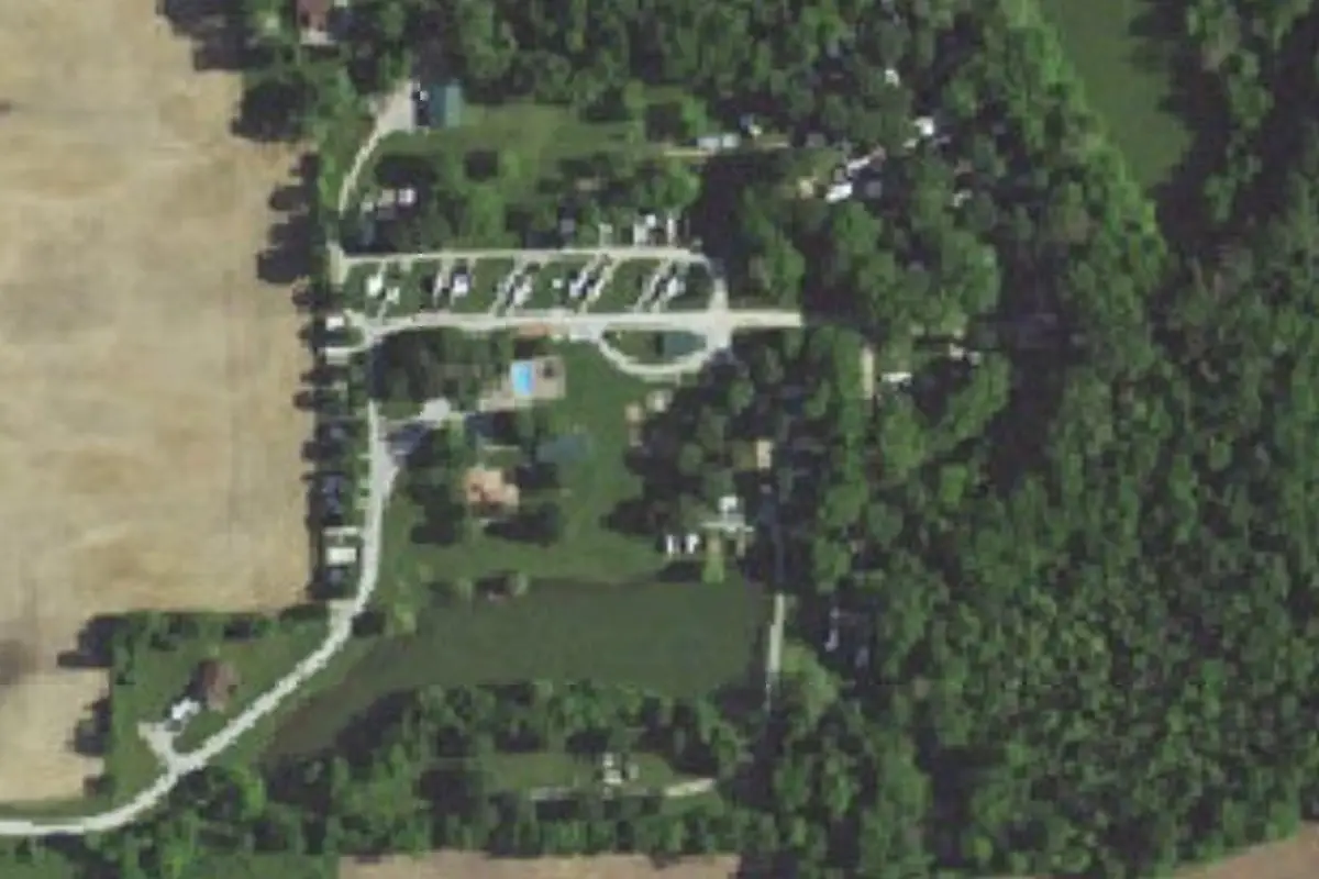 Aerial view of Jellystone Park Indianapolis East