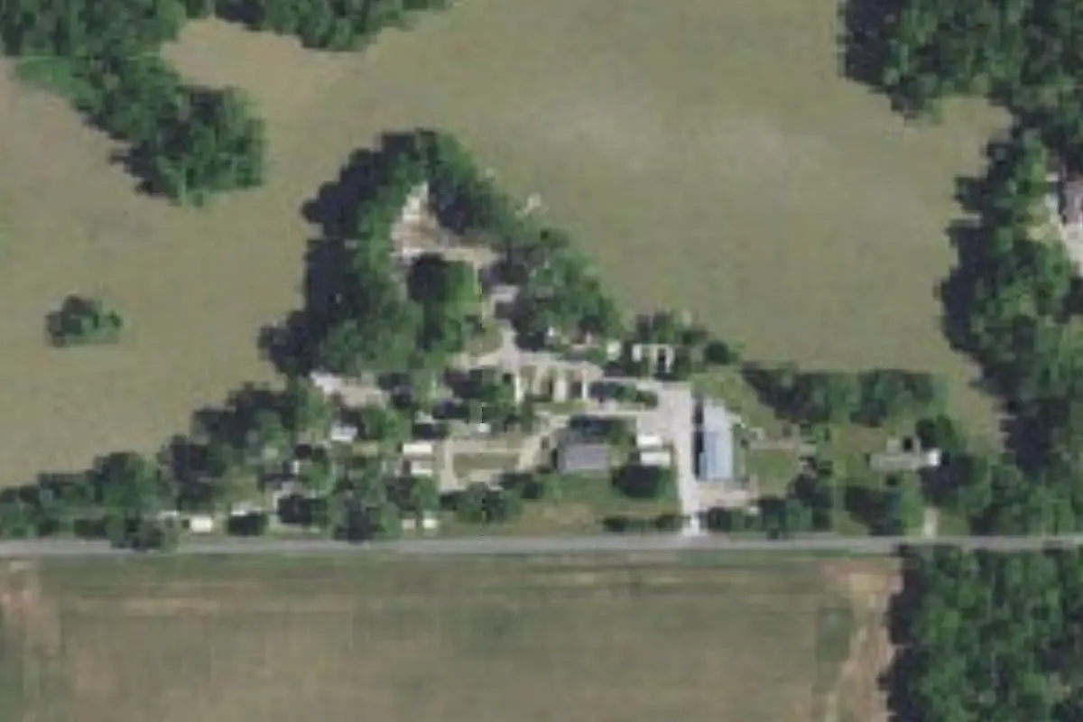 Aerial view of Beaver Point Campground