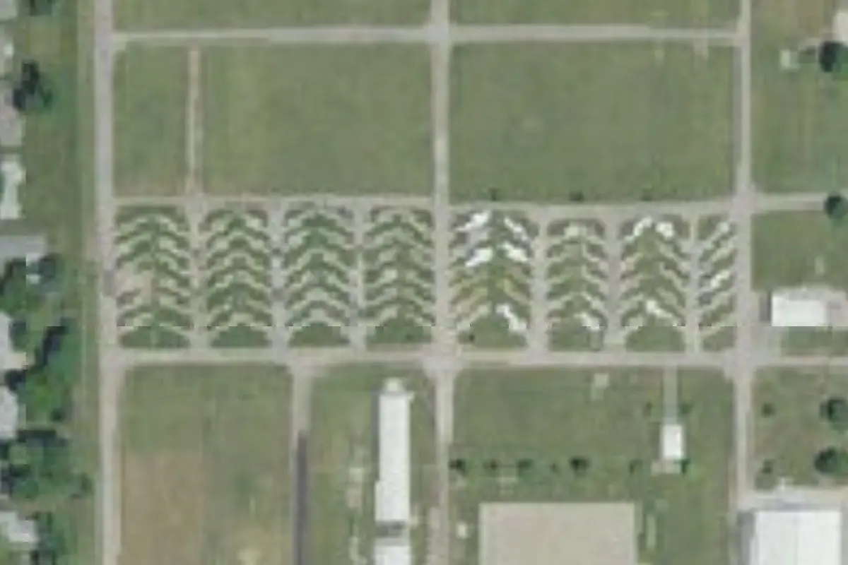 Aerial view of Johnson County Fairgrounds