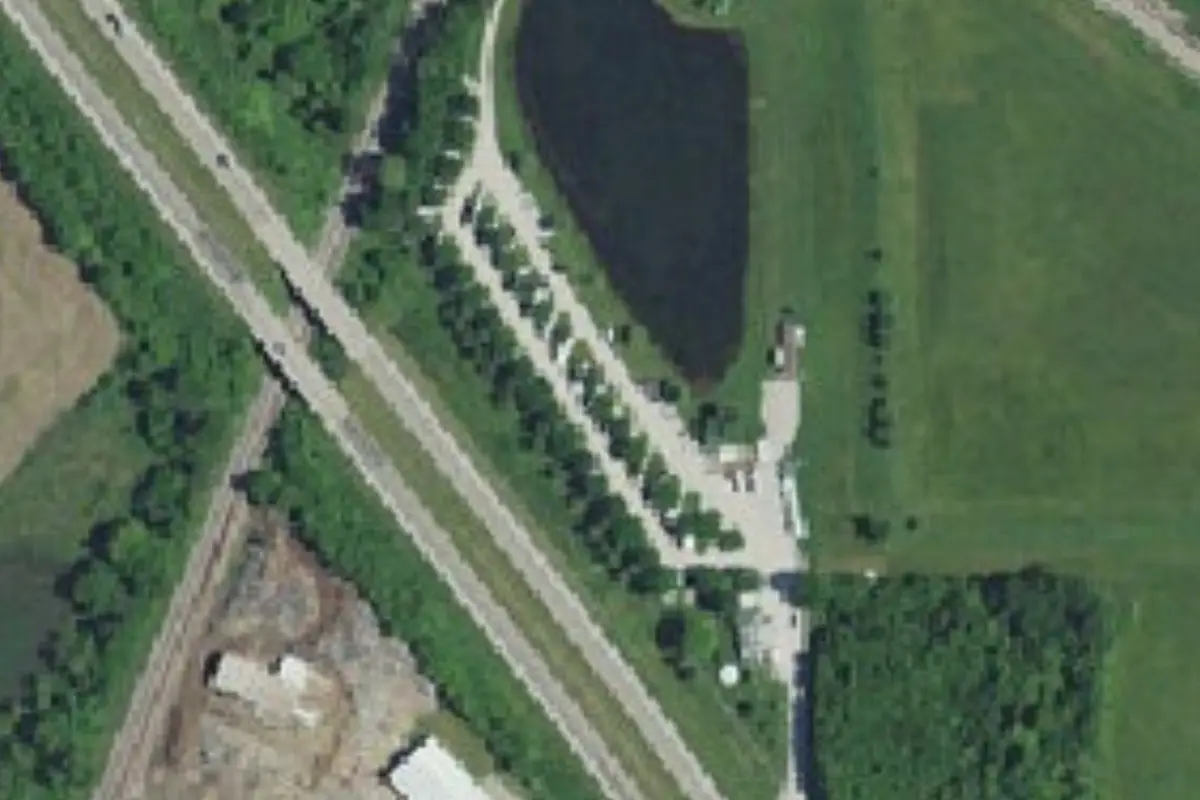 Aerial view of New Vision RV Park