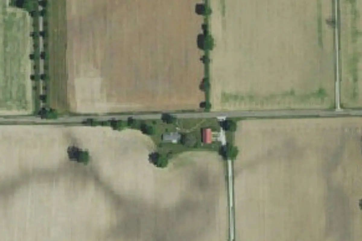 Aerial view of Muskellunge Lake Camp