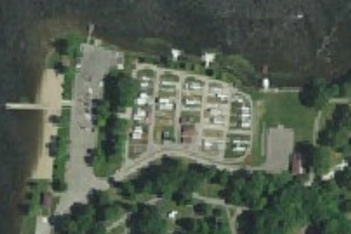 Aerial view of Pike Lake Campground