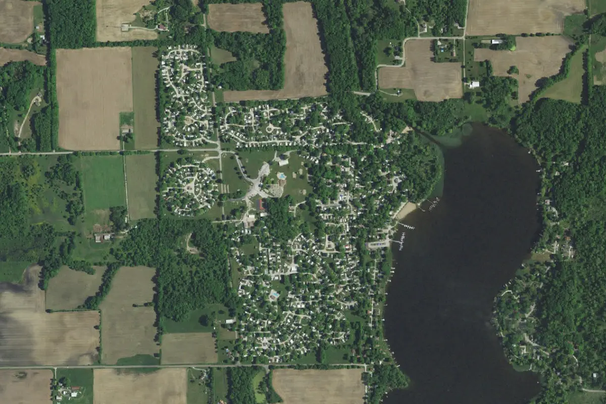 Aerial view of Yogi Bear's Jellystone Park Camp-Resort