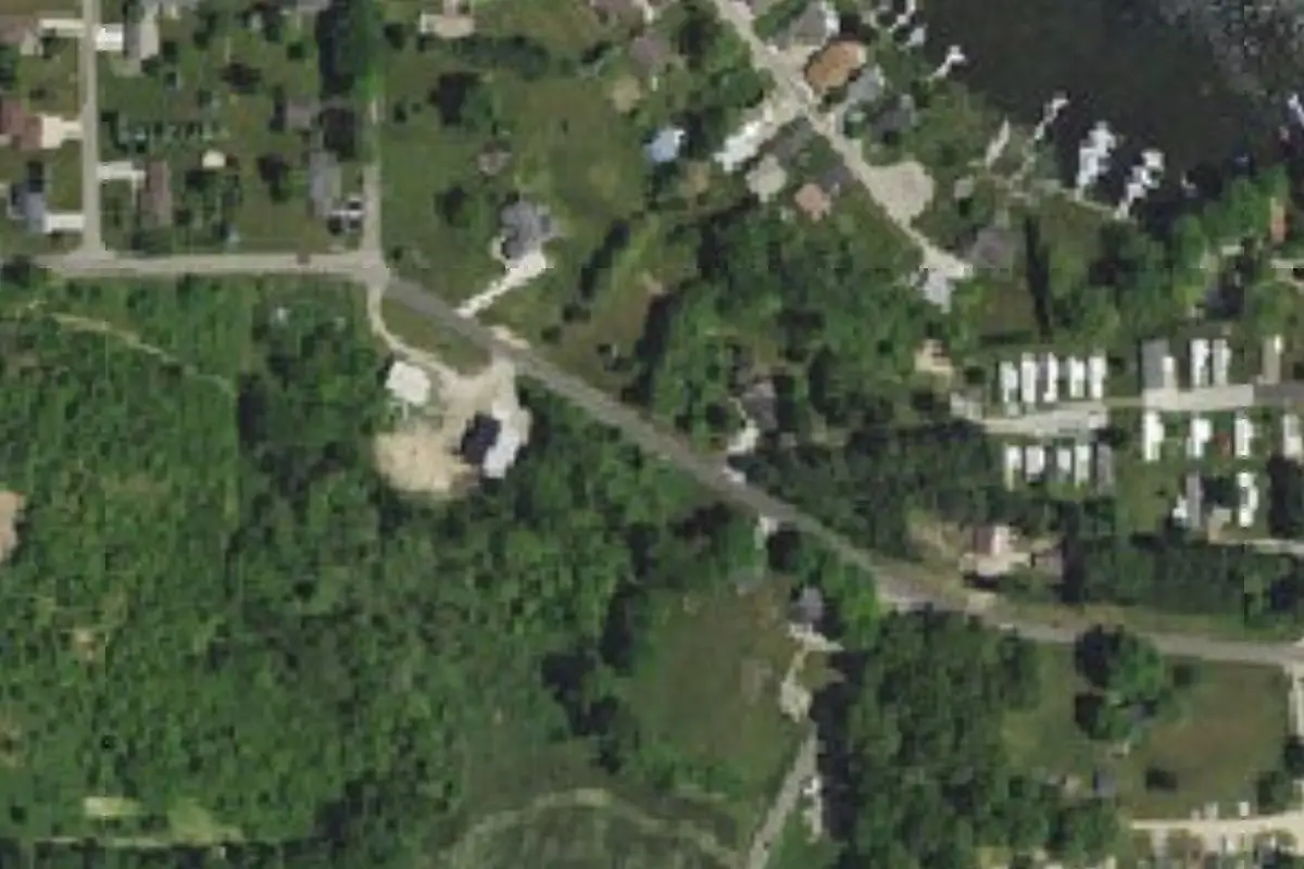 Aerial view of Pretty Lake MHP