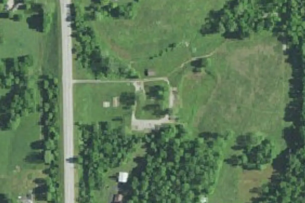 Aerial view of Stone Creek Campground & Trails
