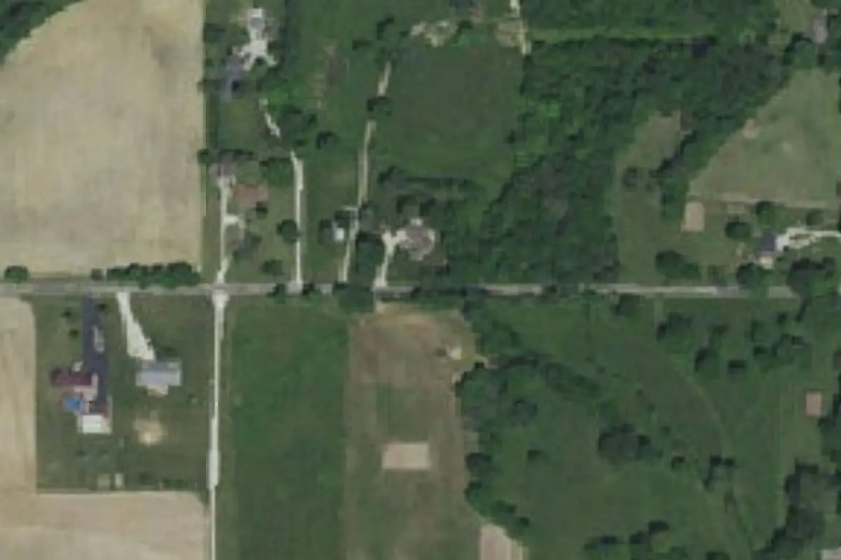Aerial view of Jason Shepherd's 9-lot campground