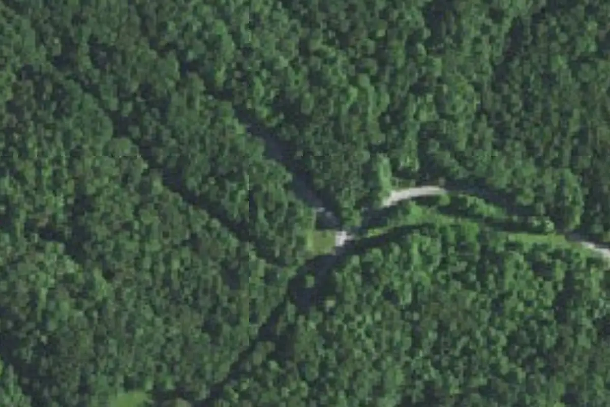 Aerial view of Hardin Ridge Recreation Area