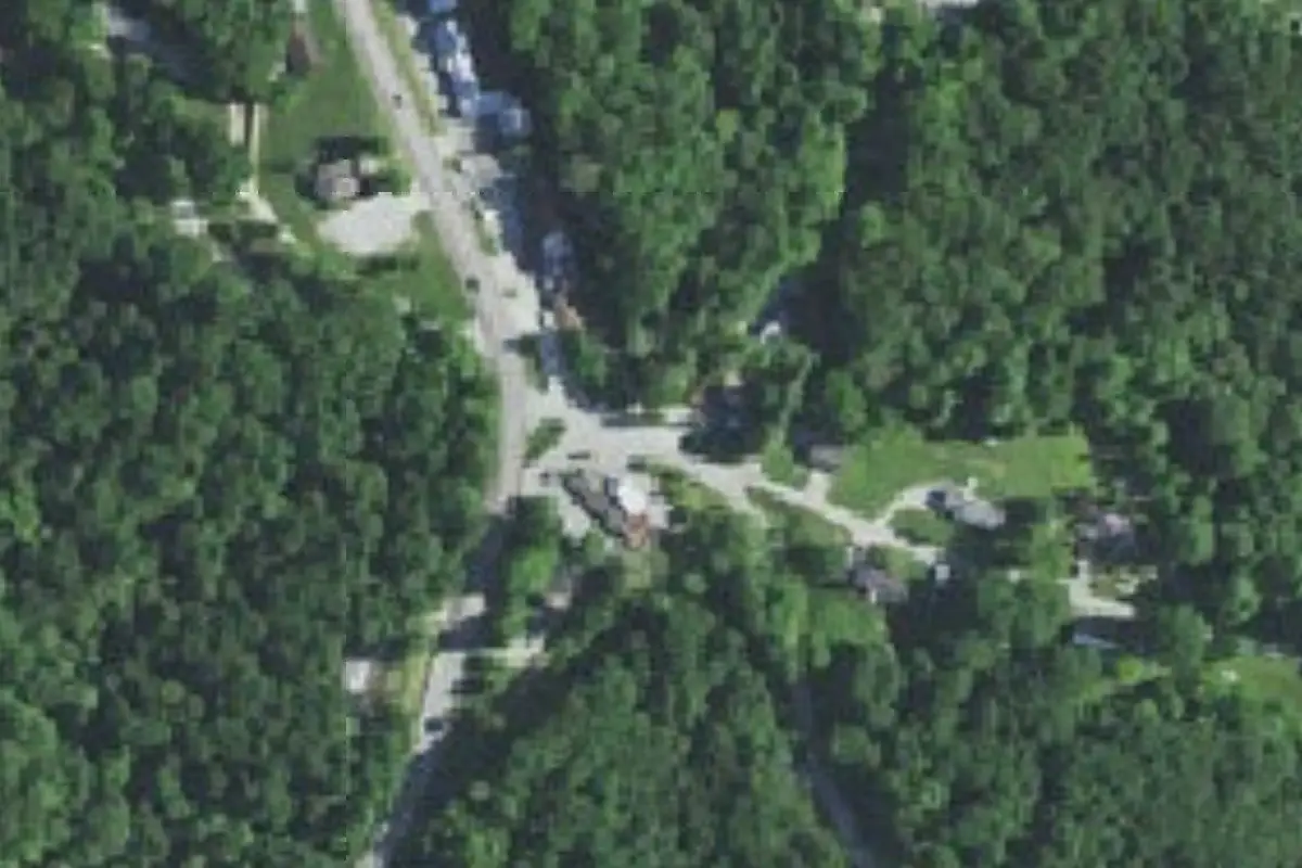 Aerial view of Pine Grove Campground