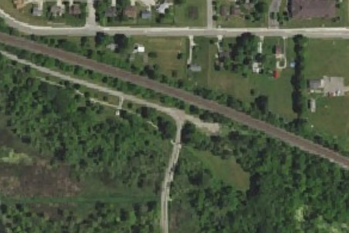 Aerial view of Bixler Lake Campground
