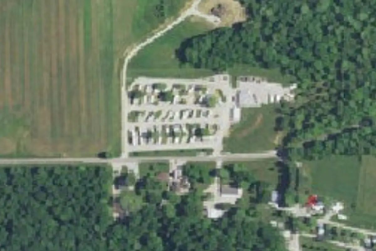 Aerial view of Painter Creek Camp Resort