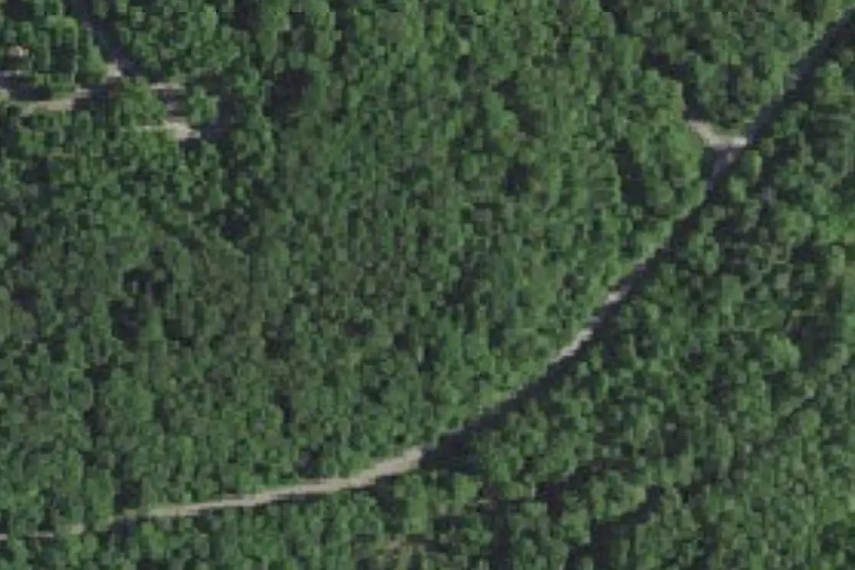 Aerial view of Tipsaw Lake Recreation Area