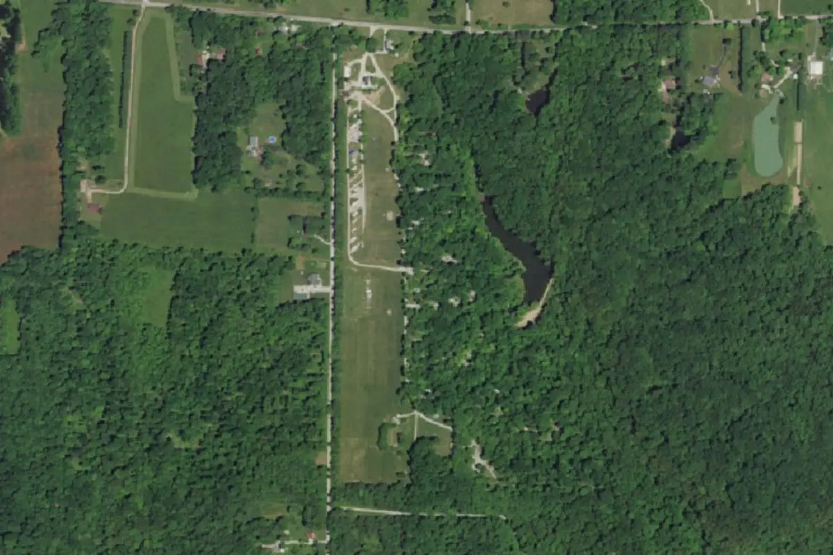 Aerial view of Blackhawk Campground