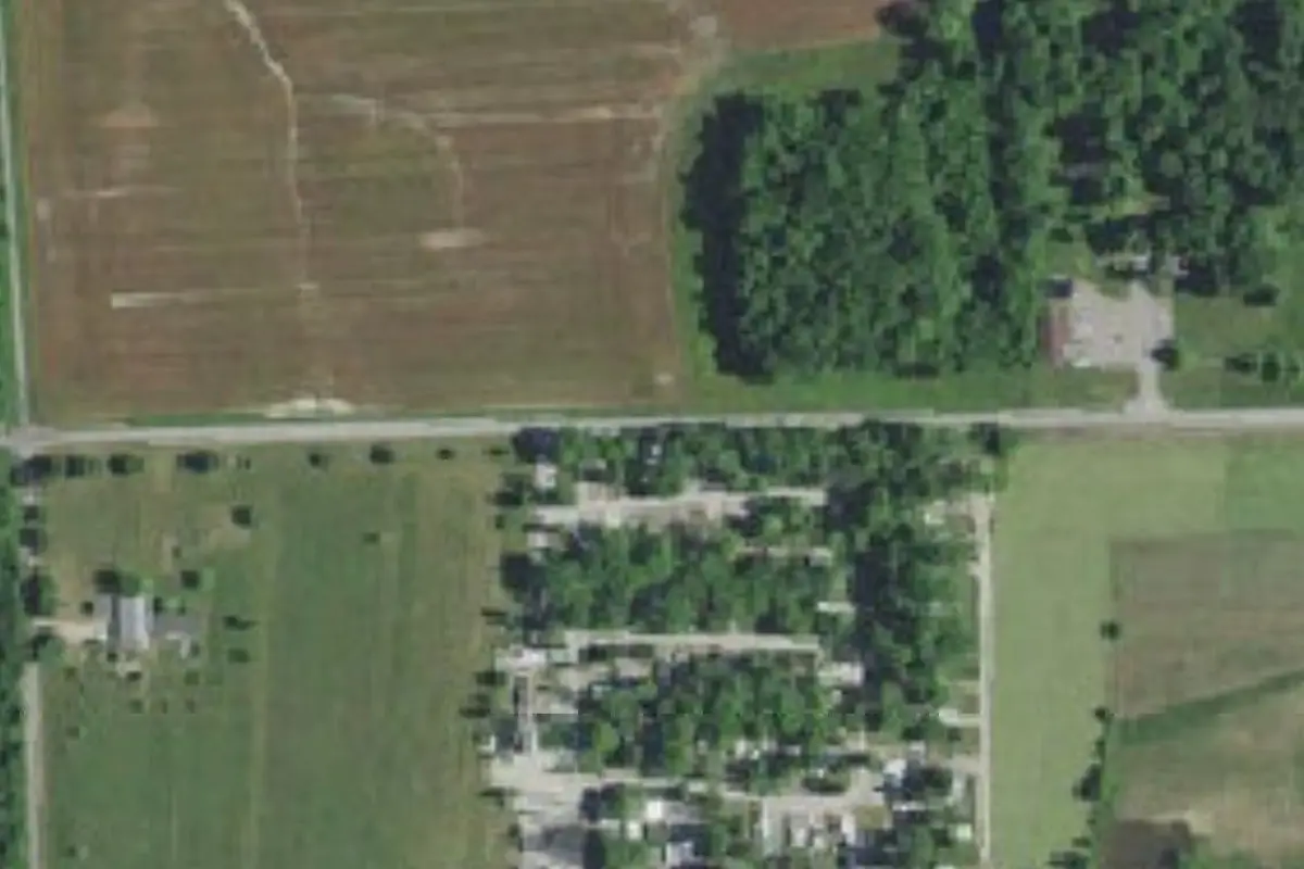 Aerial view of Wheelock Lake Campground