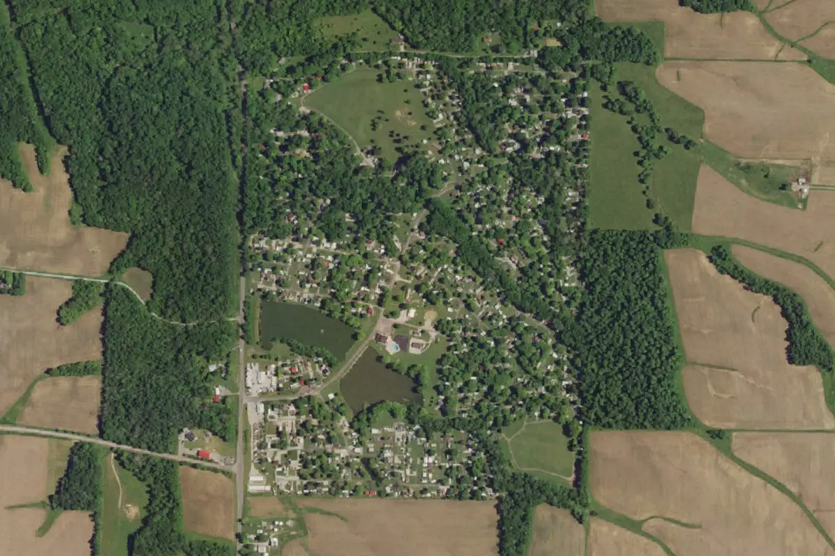 Aerial view of Heritage Hills Campground