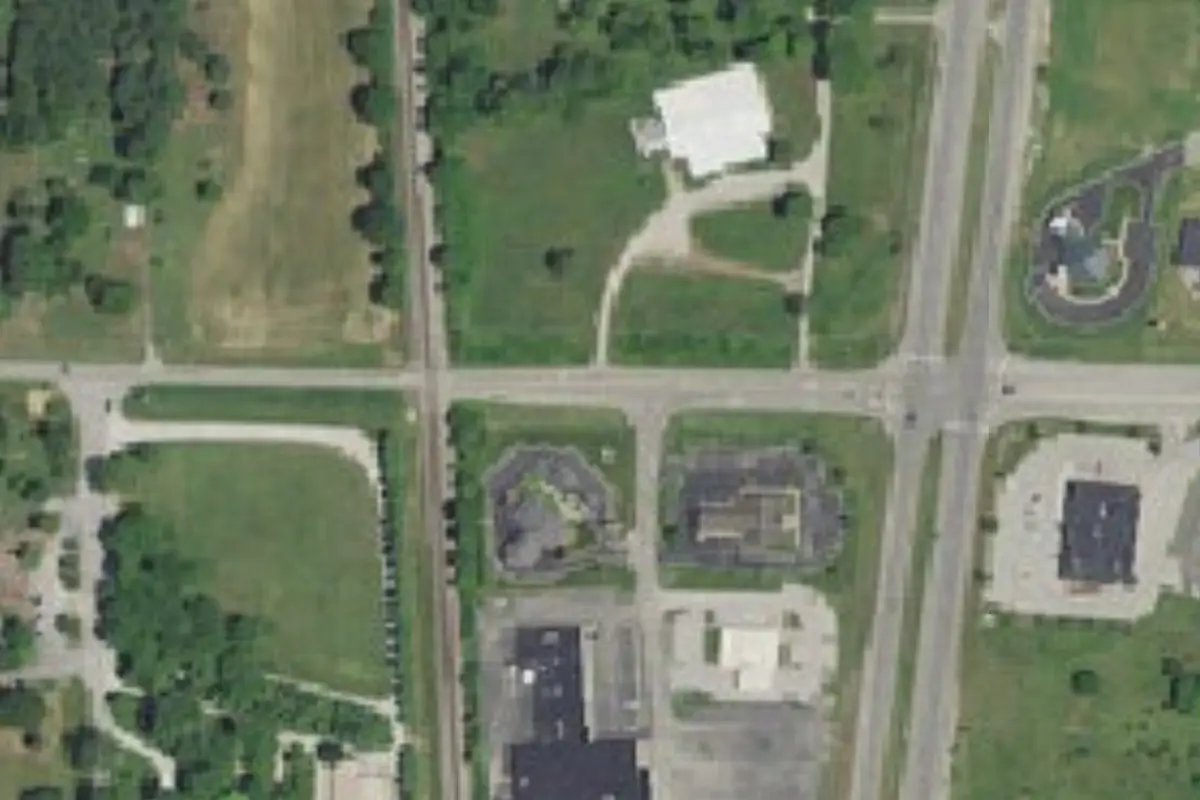 Aerial view of Vanderburgh 4-H Center