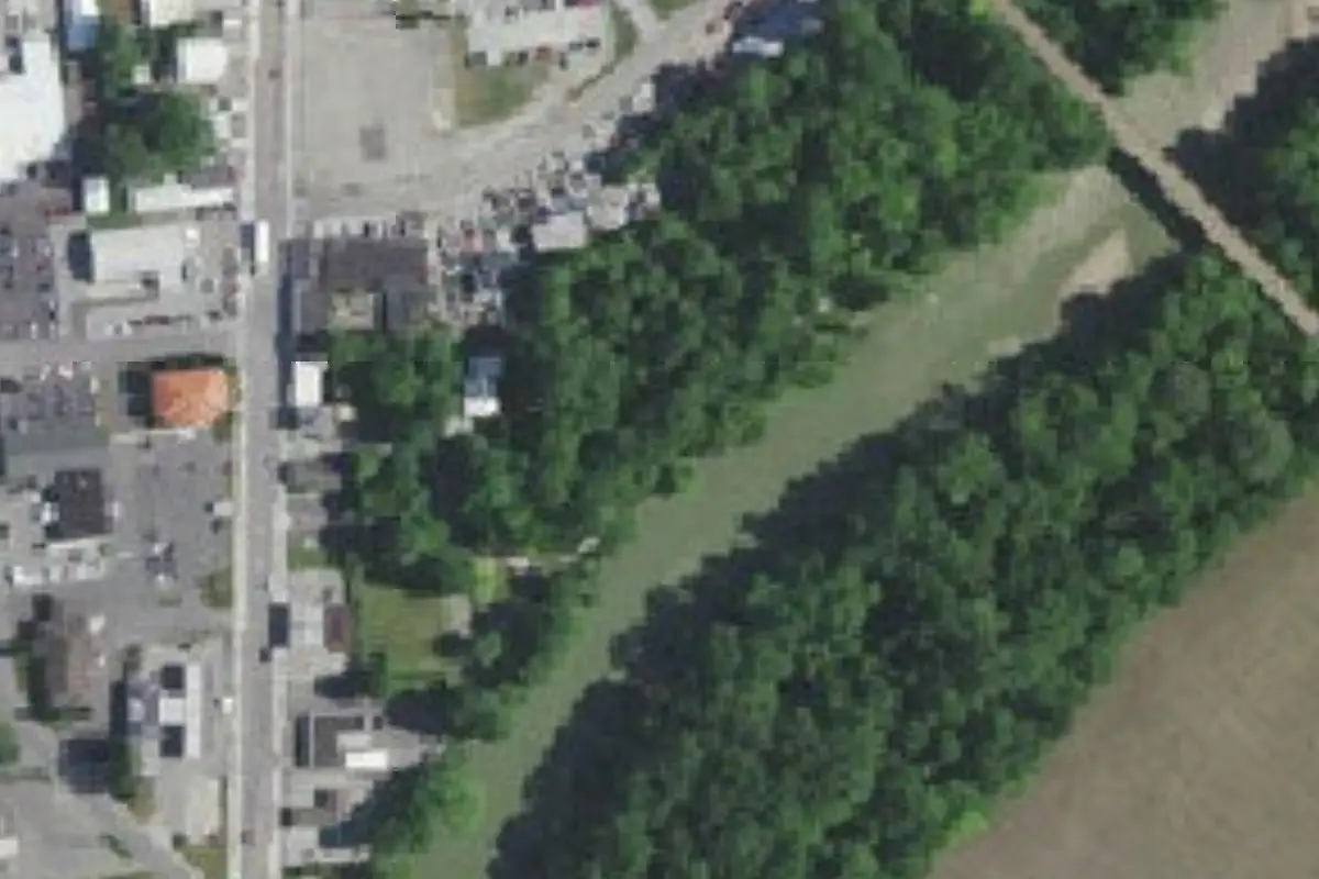 Aerial view of Wabash River Camp