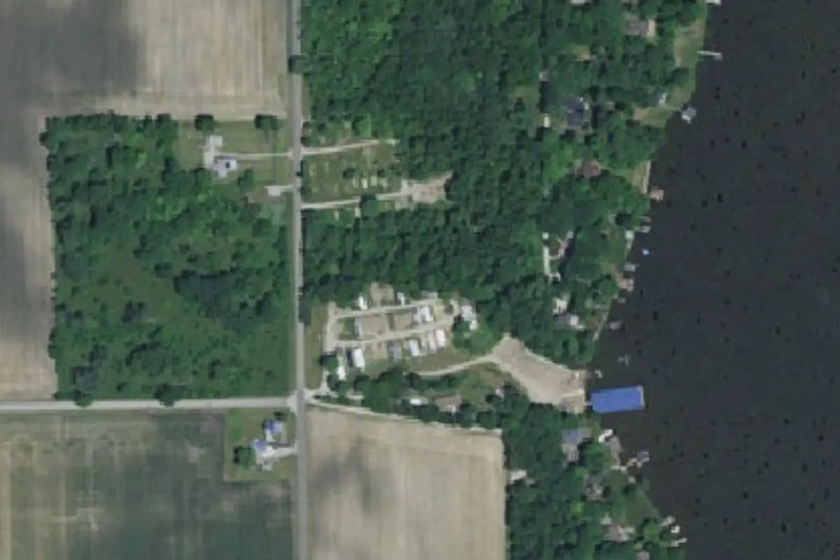 Aerial view of Hillcrest Campground